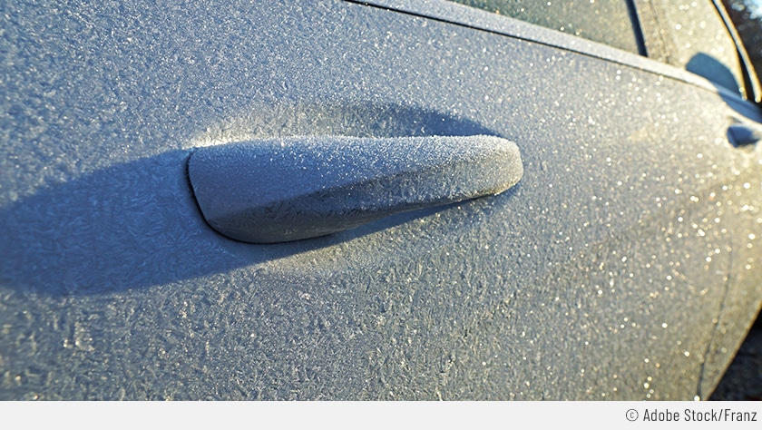 Eingefrorene Autotür? Keine Panik!